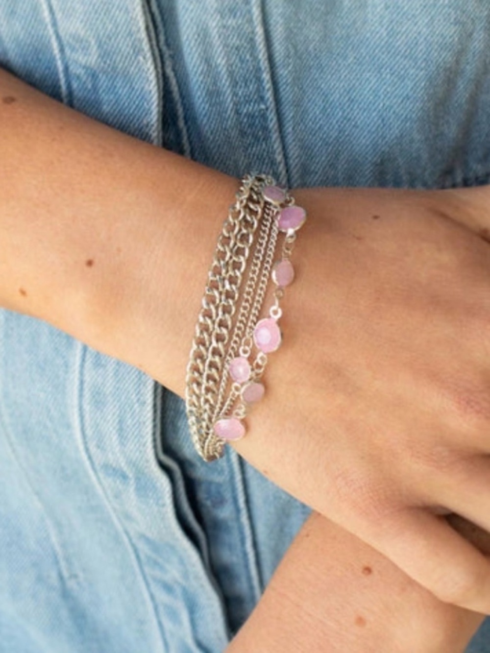 Paparazzi Jewelry "Glossy Goddess" - Pink - Bracelet